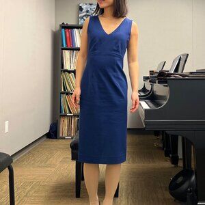 Kate Spade Sleeveless V-neck Ponte Dress